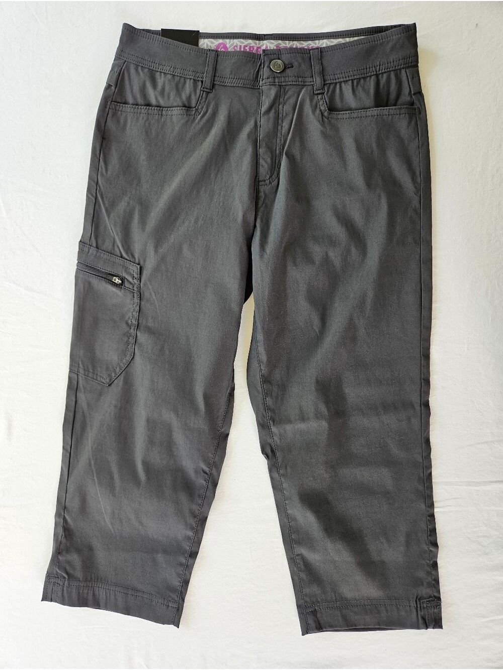Sierra Designs Women’s Grey Capri Pants NWT Size 4 Lightweight